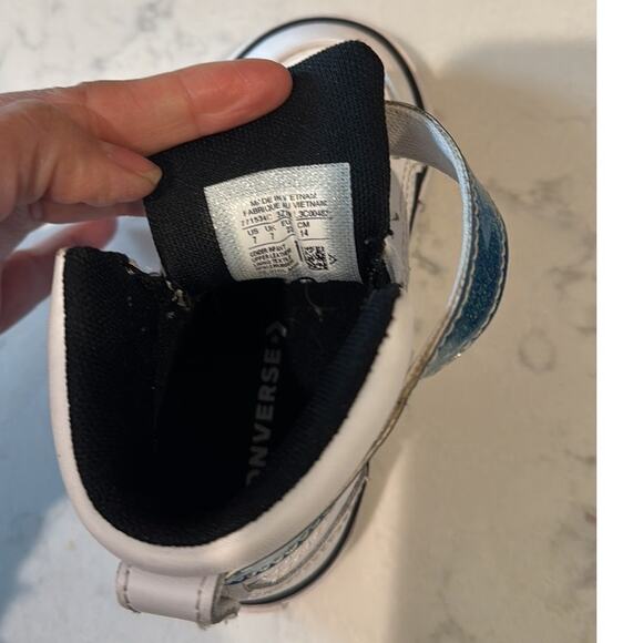 Converse Problaze Iridescent High-Top Sneaker toddler size 7 casual unisex - Picture 8 of 8